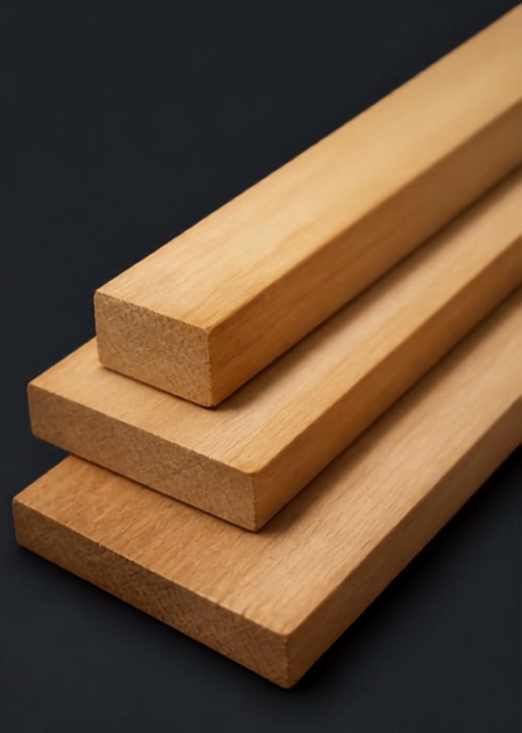 Reglas de madera semidura de cebo